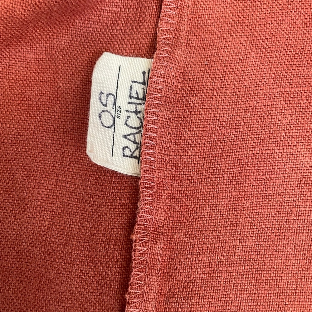 Elizabeth Suzann Linn Tee - Rust - Midweight Linen - OS - Picture 2 of 2